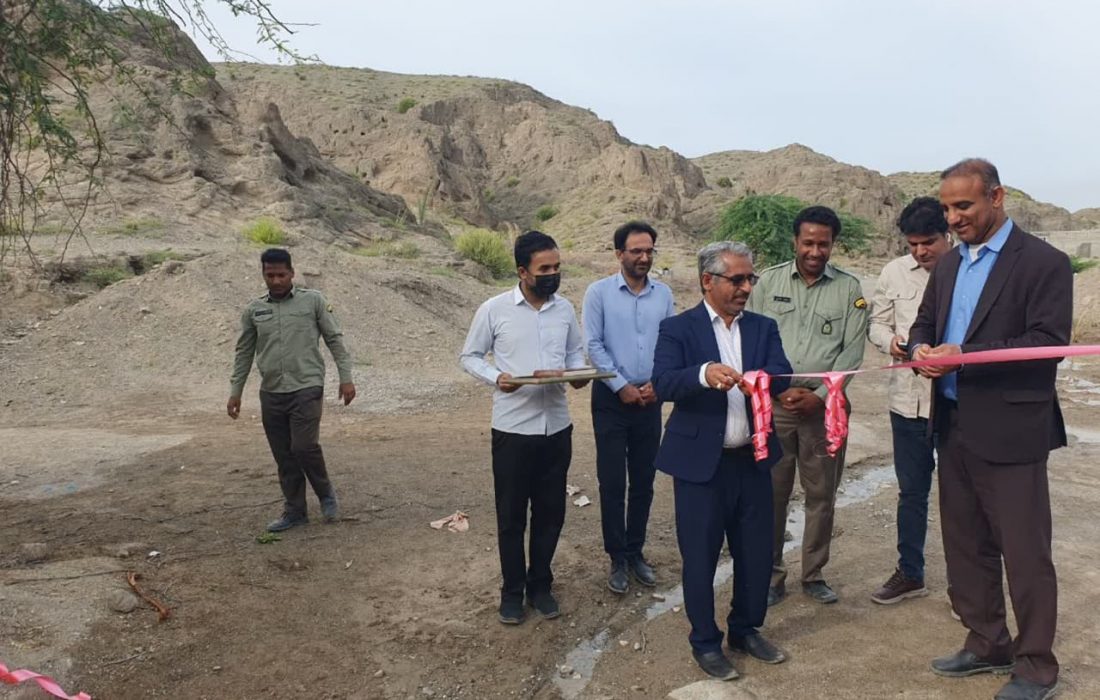 افتتاح و بهره برداری از سازه آبخیزداری حوزه شهری میناب در هفته منابع طبیعی