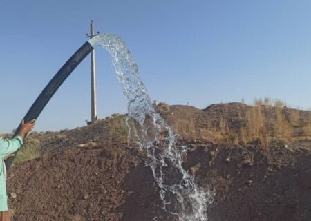 پروژه آبرسانی به روستای حسن آباد بخش احمدی پایان یافت