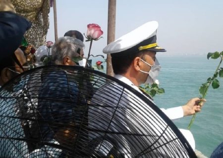 گلباران شهادتگاه ۲۹۰ مسافر ایرباس در آبهای خلیج فارس انجام شد