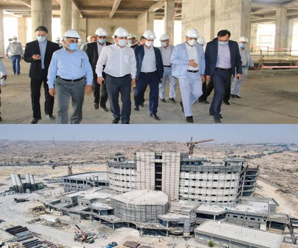 بازدید استاندار هرمزگان از روند ساخت دو بیمارستان در بندرعباس