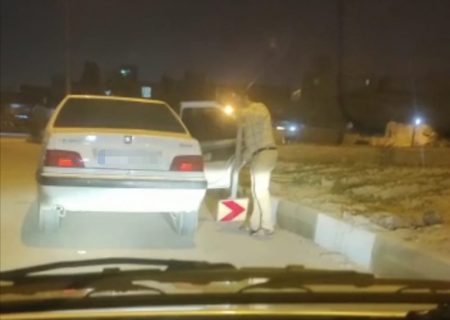 دستگیری عامل سرقت علائم راهنمایی و رانندگی در بندرعباس