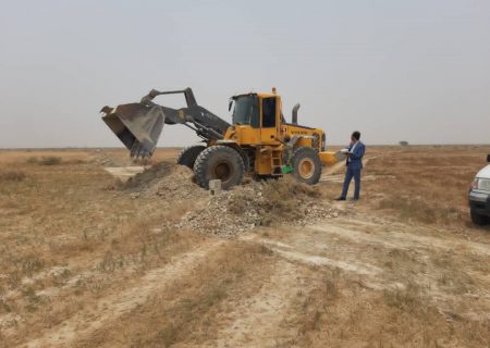 ۸۶ هکتار از اراضی ملی در شهرستان پارسیان استان هرمزگان رفع تصرف شد