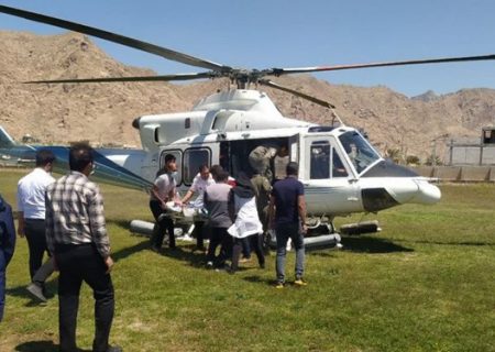 اعزام هوایی مصدوم ۵ ساله از حاجی آباد به بندرعباس