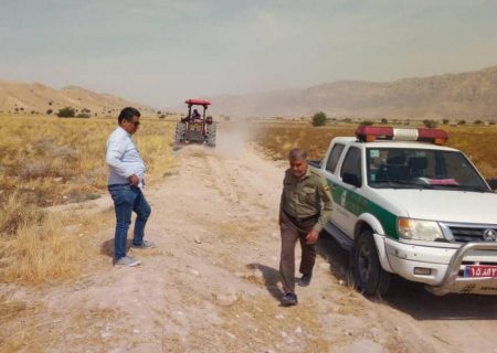 رفع تصرف ۱۰ هکتار از اراضی ملی روستای فاریاب شهرستان بستک