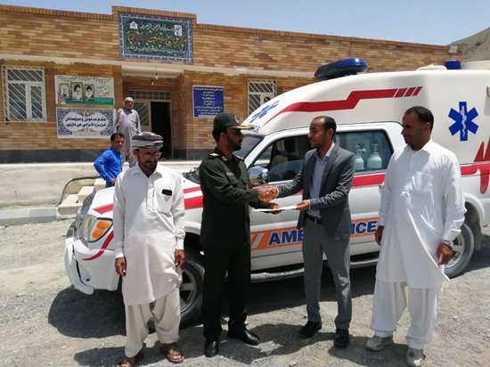 آمبولانس مرکز جامع خدمات سلامت روستای سیت و ماسیتی بشاگرد تحویل شد