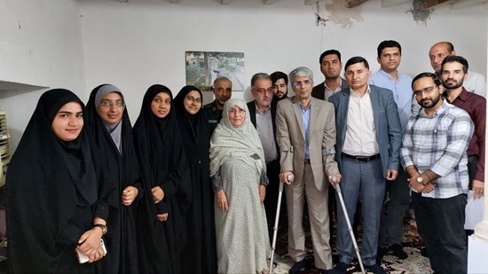 دیدار رئیس دانشگاه علوم پزشکی هرمزگان با خانواده شهید رضایی