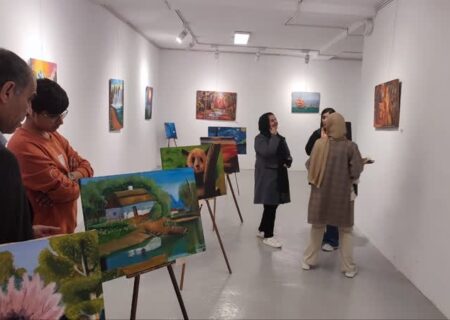 افتتاح نمایشگاه هنرهای تجسمی در بندرلنگه