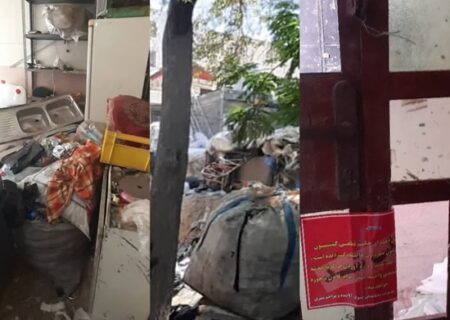 پلمپ یک انبار ضایعاتی در محله کمربندی