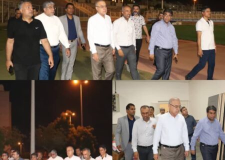 بازدید استاندار هرمزگان از ورزشگاه‌ خلیج فارس