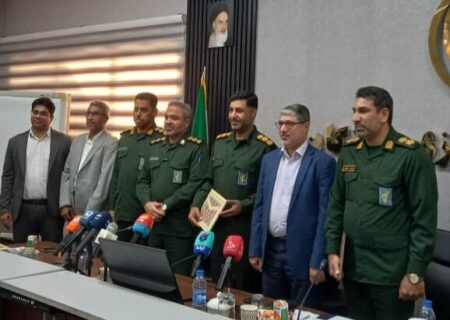 برگزاری آیین تکریم و معارفه رئیس سازمان بسیج رسانه هرمزگان
