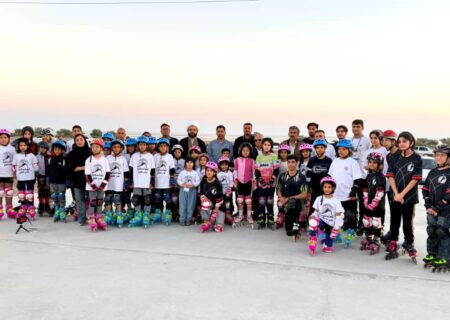 اردوی مشترک اسکیت فری‌استایل هرمزگان در بندرخمیر برگزار شد
