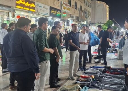 ساماندهی معابر بازار بندرعباس با هدف صیانت از حقوق شهروندان و کسبه قانونی