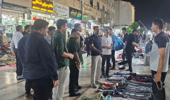 ساماندهی معابر بازار بندرعباس با هدف صیانت از حقوق شهروندان و کسبه قانونی