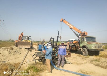 خط انتقال آب مجتمع روستایی تیاب میناب وارد مدار شد