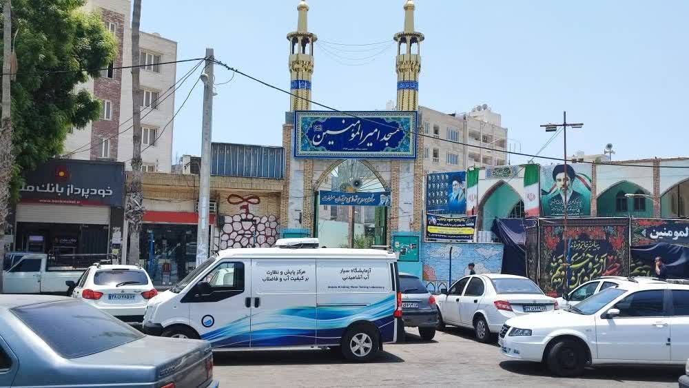 پایش میدانی کیفیت آب در هیئتها و موکبهای هرمزگان
