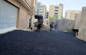 آسفالت‌ریزی یک‌هزار و ۲۲۰ مترمربع از معابر منطقه سه در کوچه بینش