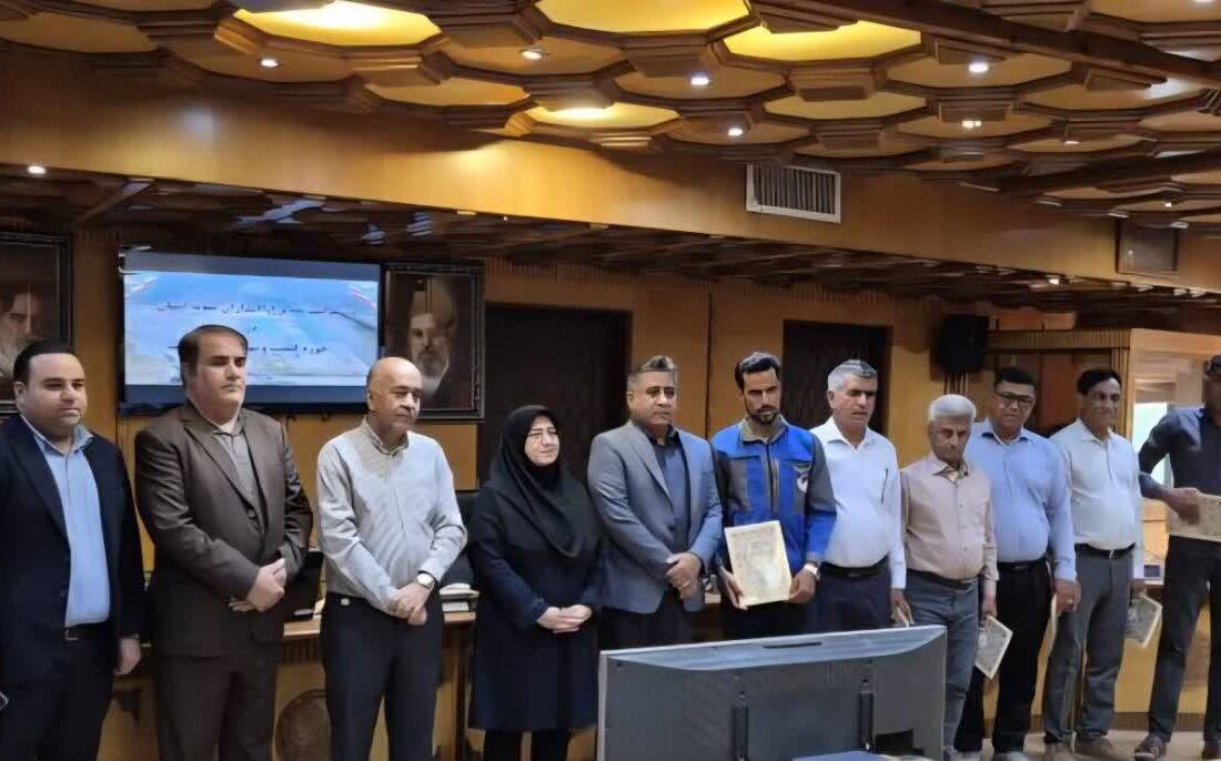 آبداران نمونه هرمزگان تجلیل شدند